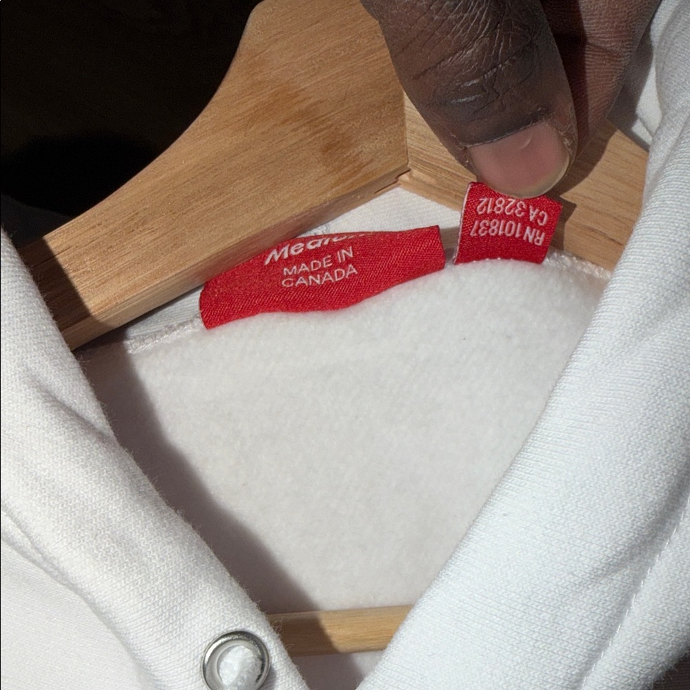 Supreme Red and White Logo Hoodie - Picture 6 of 6